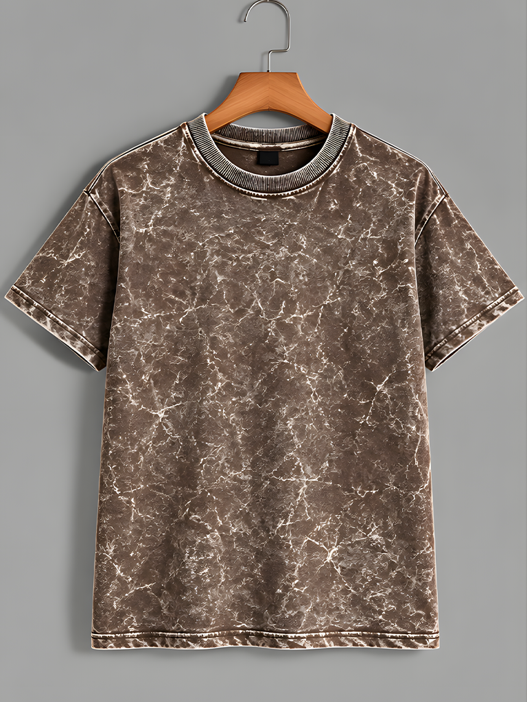 Brown Acid Washed T-Shirt