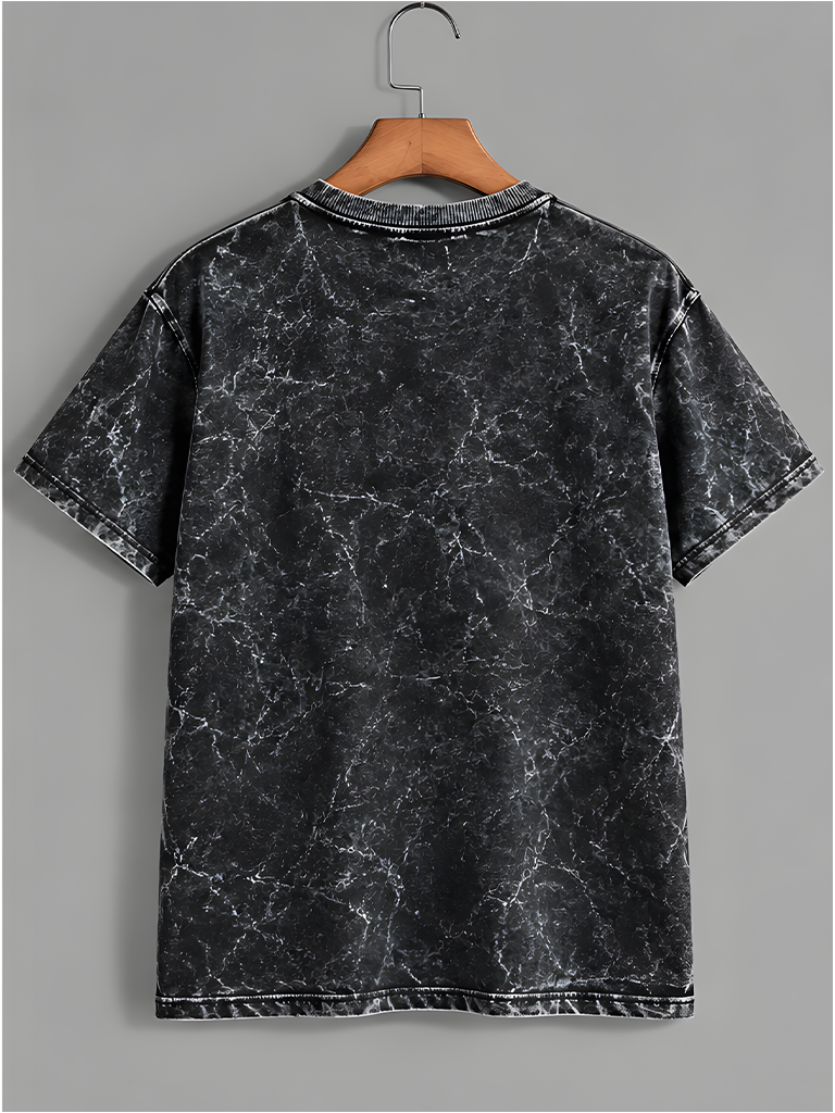 Black Acid Washed Tshirt
