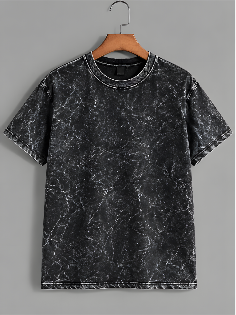 Black Acid Washed Tshirt