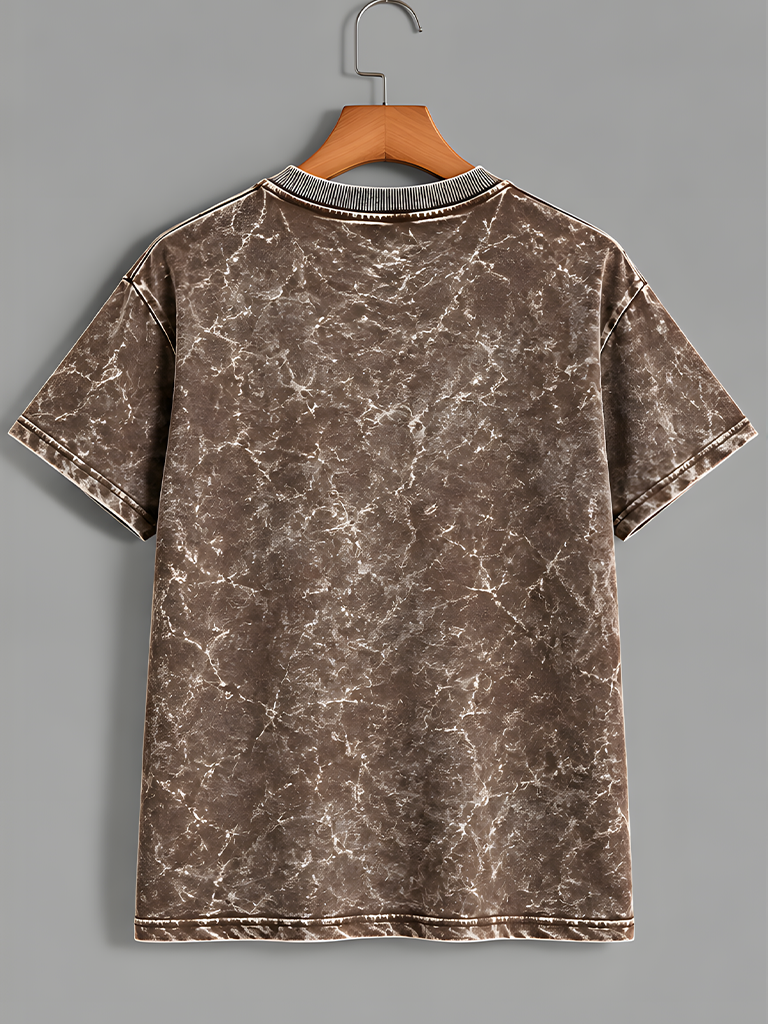 Brown Acid Washed T-Shirt