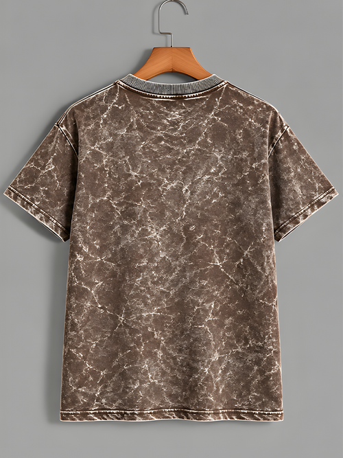 Brown Acid Washed T-Shirt